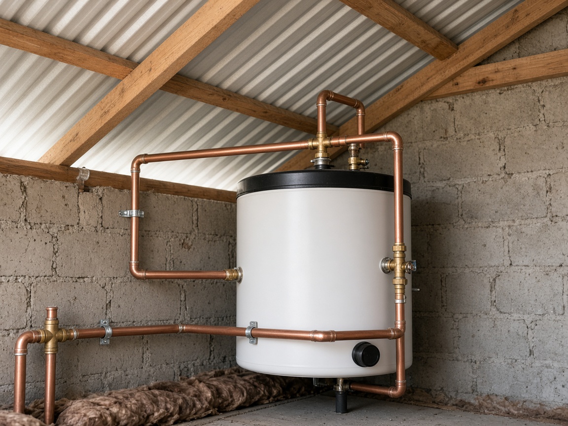 New geyser with copper pipework